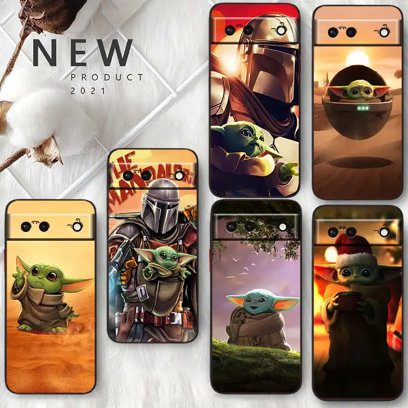 

Star Wars Baby Yoda For Google Pixel 7 6 Pro 6A 5A 5 4 4A XL 5G Black Phone Case Shell Soft Silicone Fundas Coque Capa