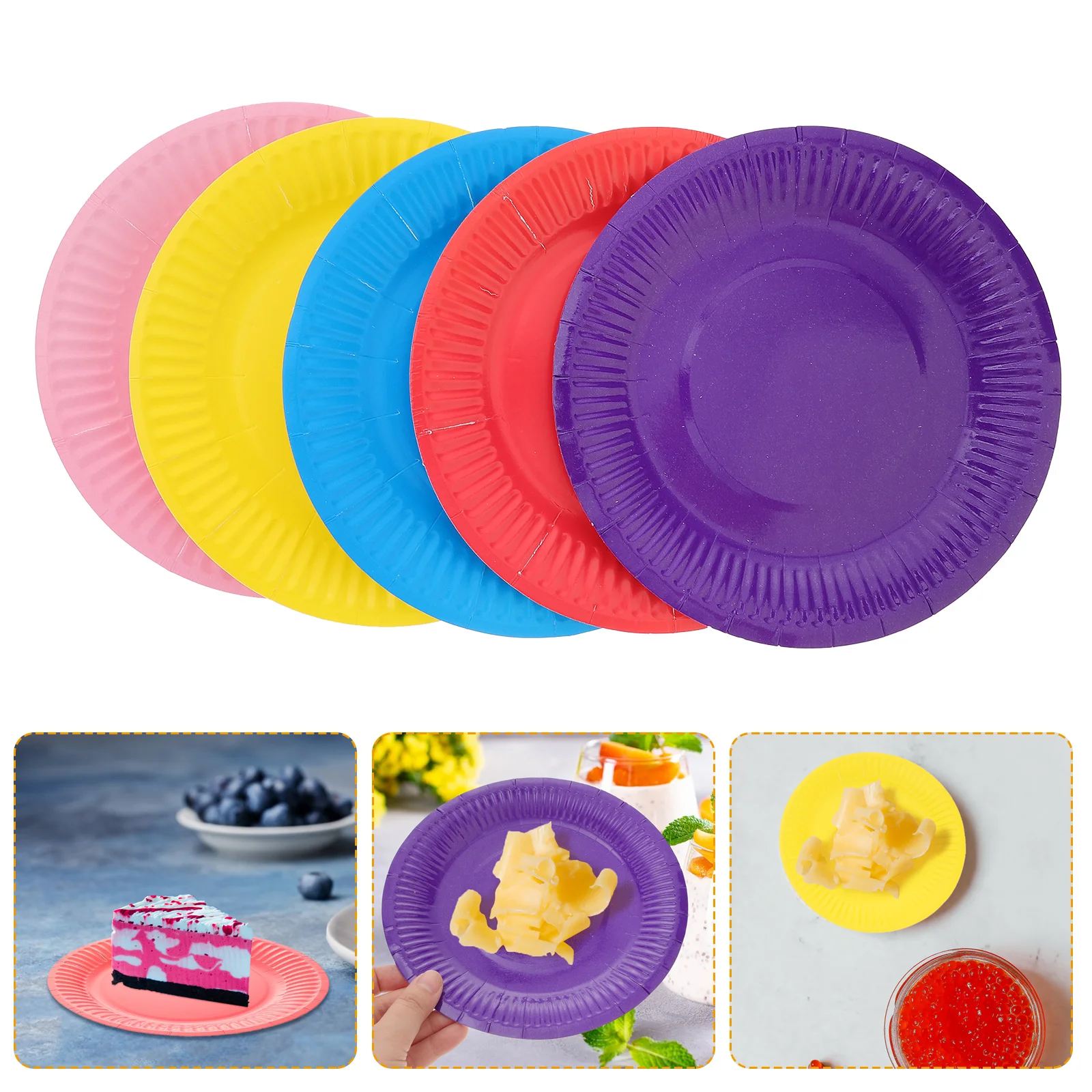 

Plates Paper Compostable Party Easter Plate Biodegradable Utensils Bulk Cake Dessert Birthday Rainbow Supplies