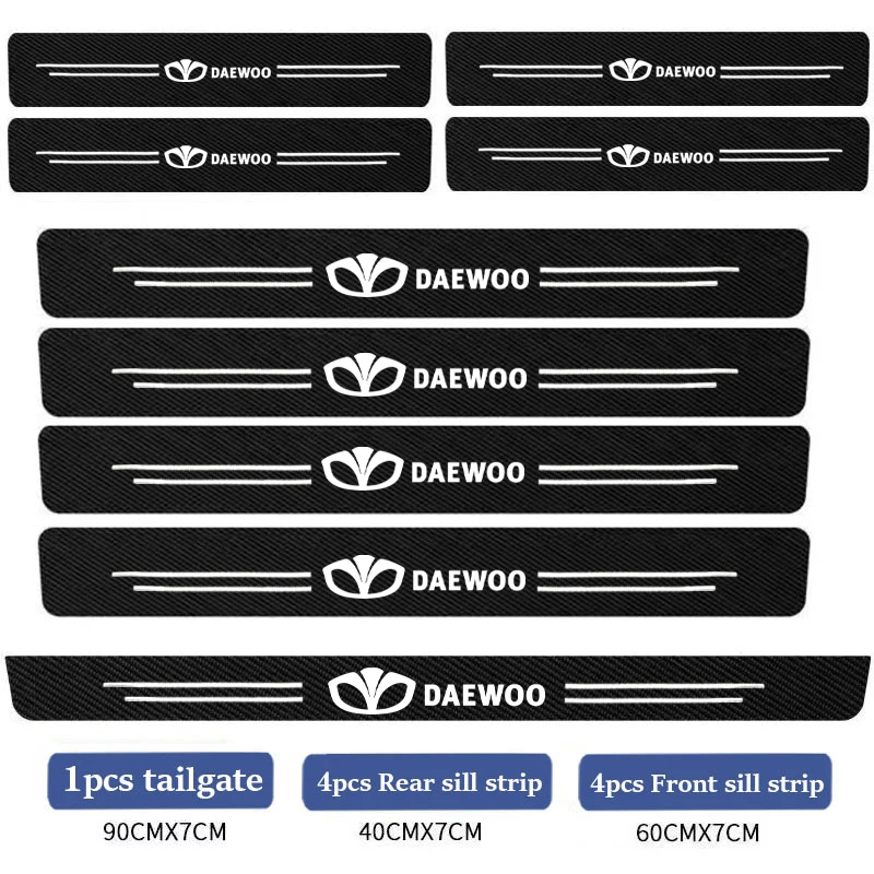 Защитная наклейка на порог автомобиля для Daewoo Kalos Lanos Nexia Matiz Nubira Espero Gentra T250 Aveo Damas LABO, аксессуары (art.: 3920cd425876d) - 3920cd425876d