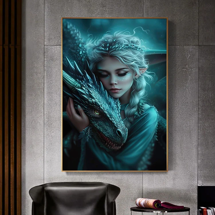 Картина на холсте с изображением сказочного леса