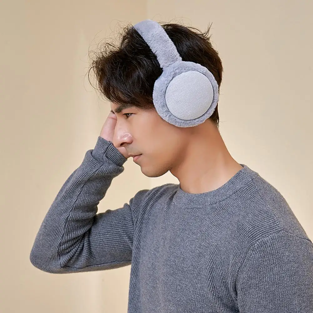 

Trendy Unisex Ear Warmers Solid Color Lightweight Plush Adjustable Ear Warmers Super Soft Unisex Ear Muffs for Skiing