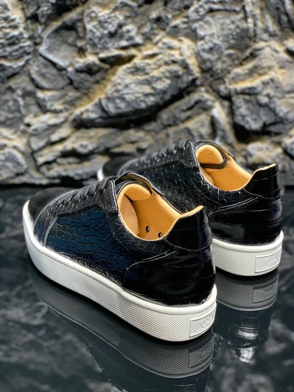 Luxury Designer Shoes Platform Leisure Red Bottom Shoes for Men Black Wedding Evening Dress Birthday Present Big size 47 48 Vip