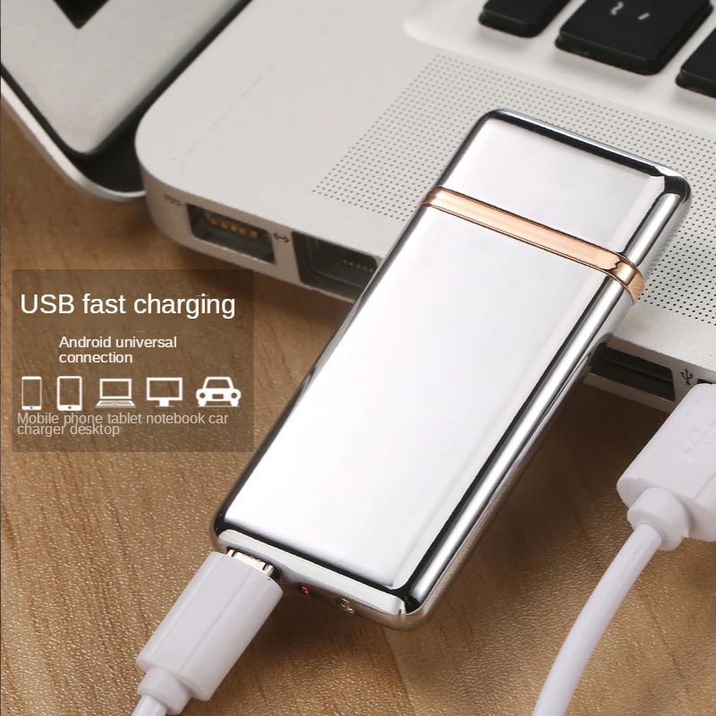 

Usb Rechargeable Lighter Windproof Ultra-thin Induction Personalized Photo Lettering Creative To Send Friends and Boyfriends