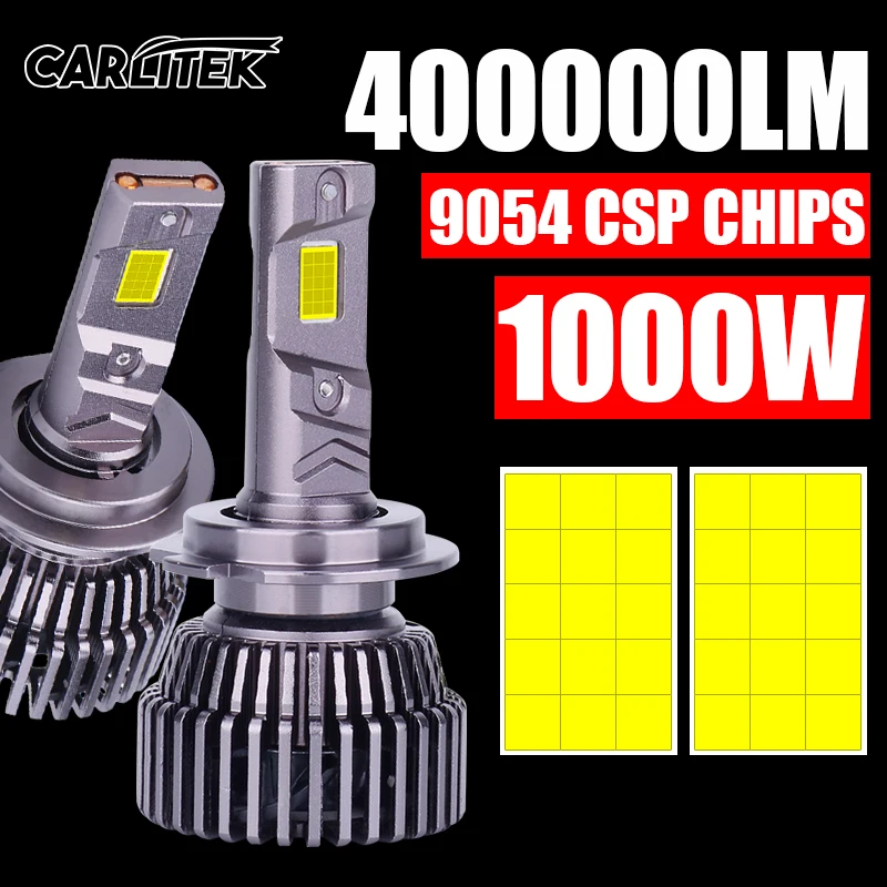 

1000W H7 флейта CANbus H11 H1 H4 400000LM HB3 9005 HB4 9006 H8 H9 9012 HIR2 6000K фонарь автомобильной фары