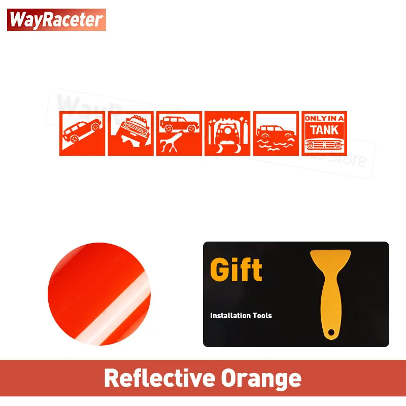 

Светоотражающая наклейка на окно, заднее ветровое стекло, боковое крыло, багажник, 4X4, графическая наклейка для внедорожника, емкость для Великой стены 300 2024, аксессуары