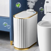 aromatherapy smart trash can bathroom toilet desktop smart sensor garbage bin with aromatherapy air freshener car trash can