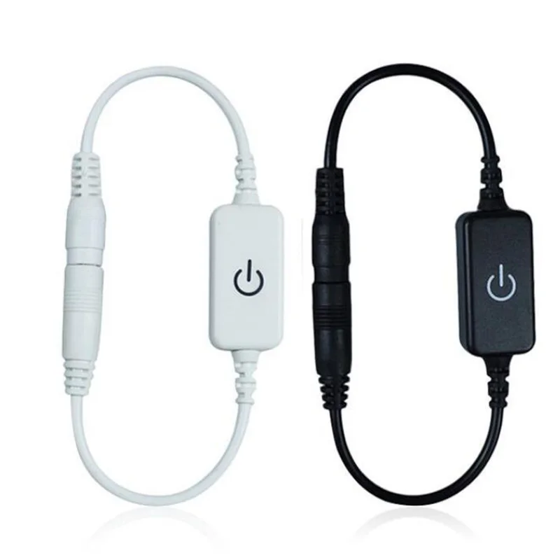 

Светодиодная лента сенсорный диммер Управление яркостью светодиодный диммер переключатель 1 клавиша Диммер 12 в-24 в Регулировка выключател...