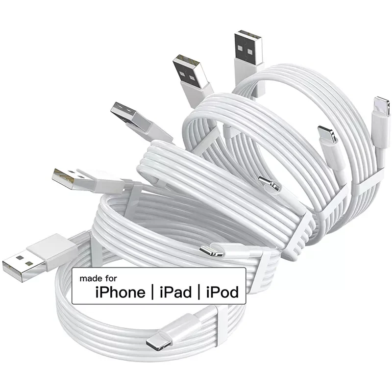 

For iPhone Charger 5 Pack 3FT USB Charging Cable Cord For iPhone 12 11 Pro 11 XS MAX XR X 8 Plus 7 6 6Plus 6S 6SPlus 5 5S SE