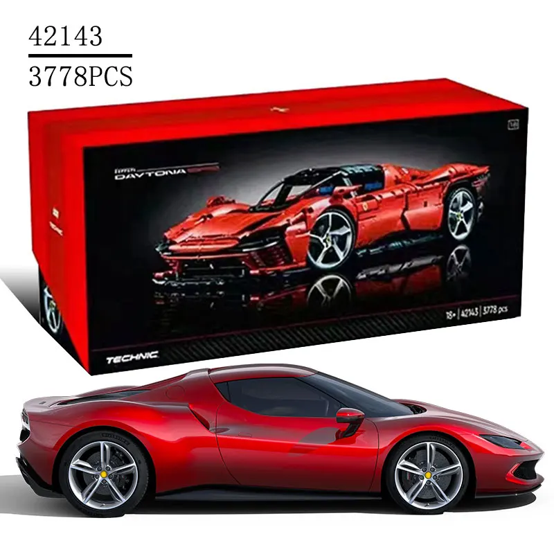 

В наличии 2022 Новинка 3778 шт. техническая феррированная Daytona SP3 42143 модель суперкара, строительные блоки, игрушки для мальчиков и девочек, подар...