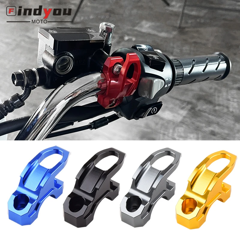 

no logo Motorcycle Aluminum Accessories 22mm Helmet Hook Luggage Bag Hook Holder Hanger For Honda CB190 300 400 CBF CM300 500