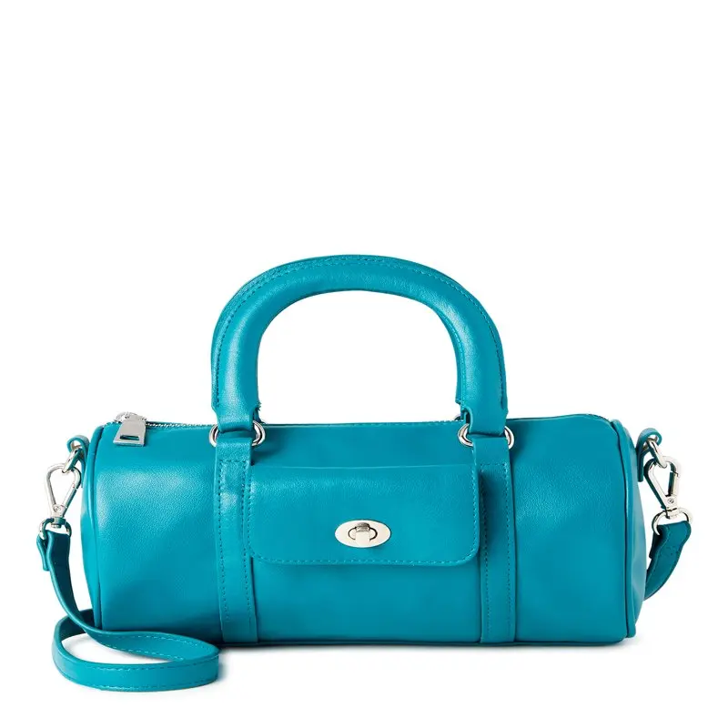 

High Quality Contemporary Stylish Bowler Barrel Bag, Perfect for Everyday Wear or Formal Occasions.