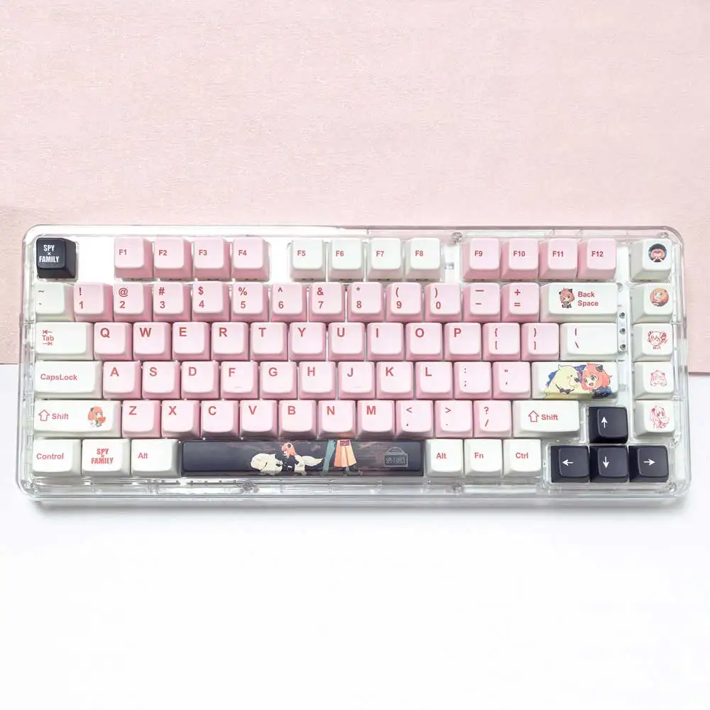 

Cute keycaps MDA profile PBT Dyesub 145keys for MX Switch Mechanical keyboard