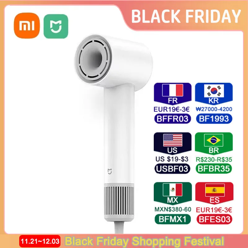XIAOMI MIJIA H501 SE высокоскоростной фен | AliExpress