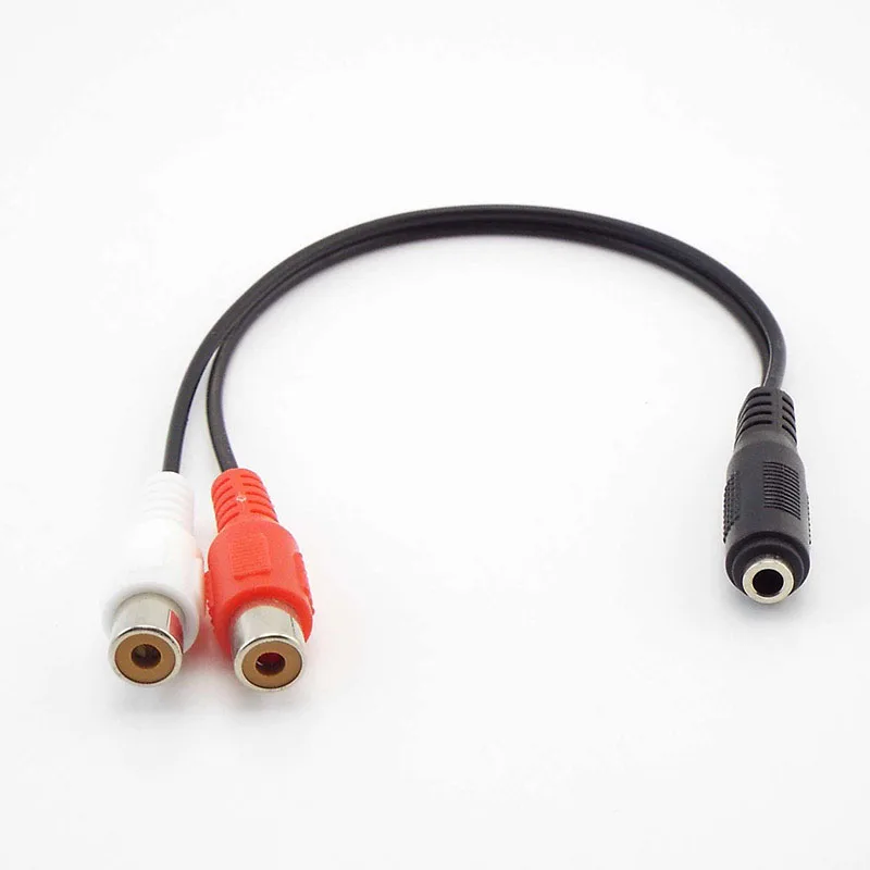 

Универсальный стерео аудио разъем 3,5 мм на 2 RCA разъема для наушников 3,5 Y адаптер кабель аудио кабели E1