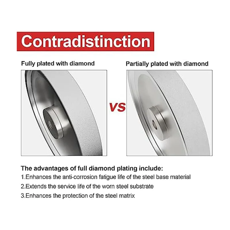 Шлифовальный круг CBN диаметр 6 дюймов x шириной 1 дюйм отверстие 1/2 дюйма для