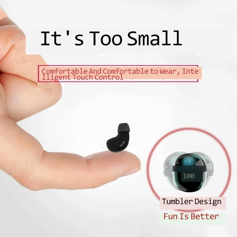 Миниатюрные невидимые наушники настоящая Беспроводная Bluetooth-гарнитура