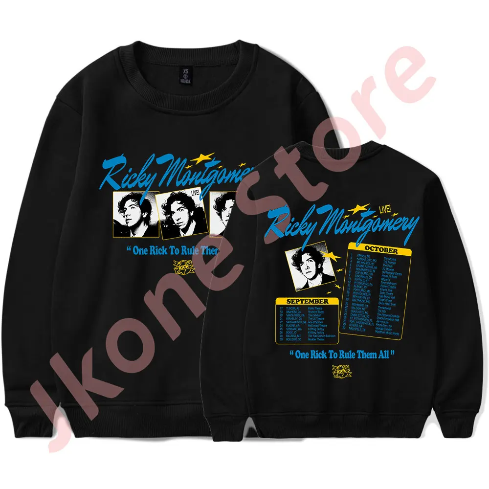Ricky Montgomery One Rick To Rule Them All Tour Merch Crewneck Sweatshirts Cosplay Women Men Fashion Long Sleeve Tee