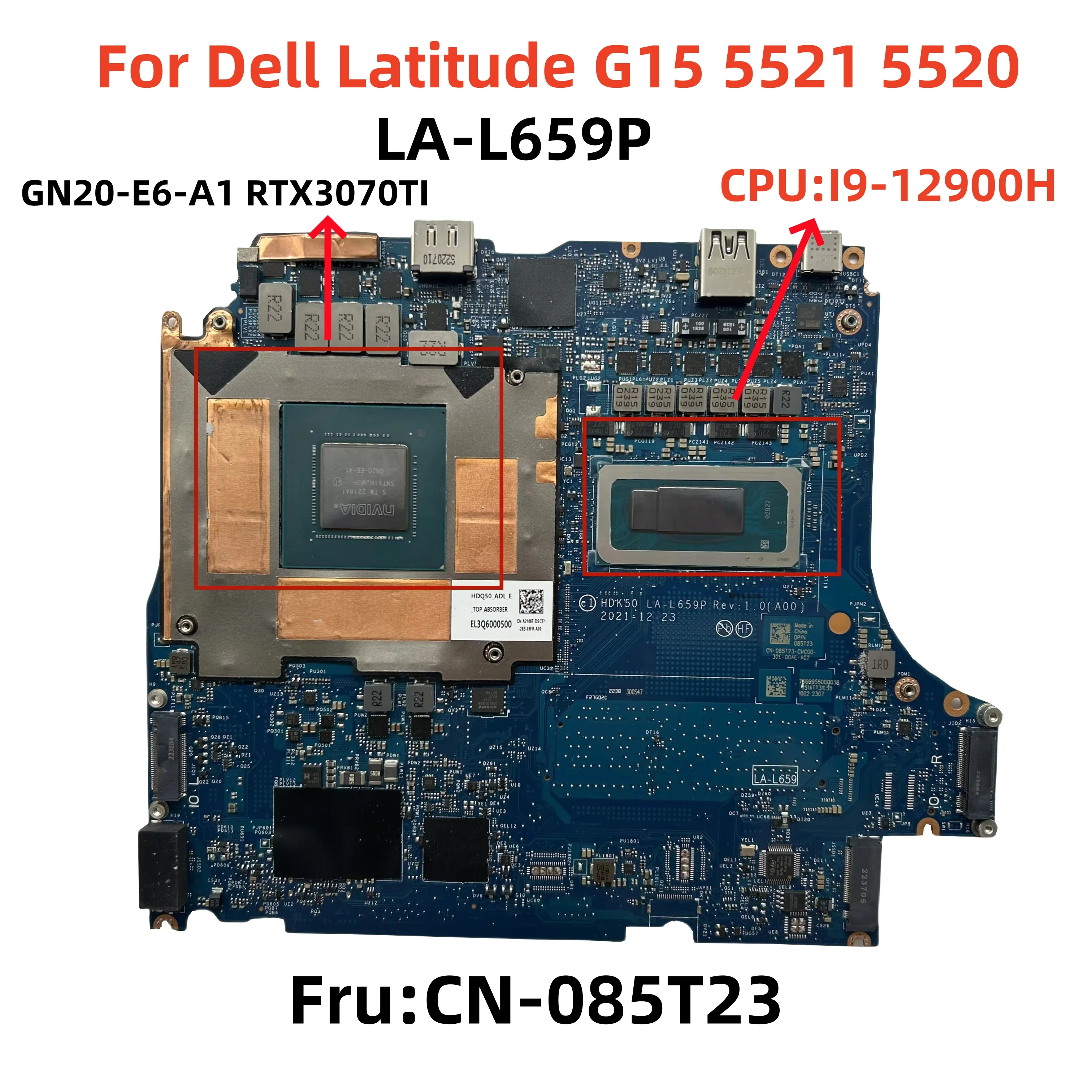 Запчасть для ноутбука Dell Latitude G15 5520 LA-L659P