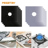 14pcs gas stove protectors cooker covers liner cleaning oil proof pad stove stovetop burner protector kitchen mat pad utensils