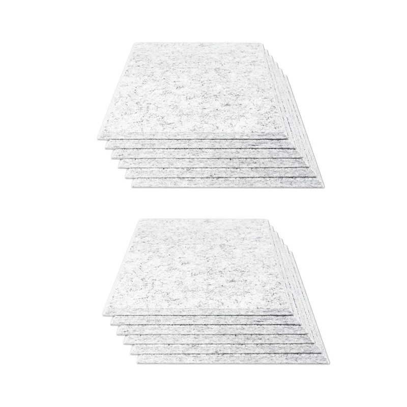 

48PCS Acoustic Absorption Panel 12 Inch X 12 Inch X 0.4 Inch Sound Proof Padding For Wall Decoration Acoustic Treatment