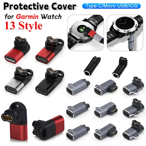 Адаптер зарядного кабеля типа C для замены Зарядного устройства Базовый адаптер для умных часов 90 градусов для Garmin Fenix 7/7S/7X/6