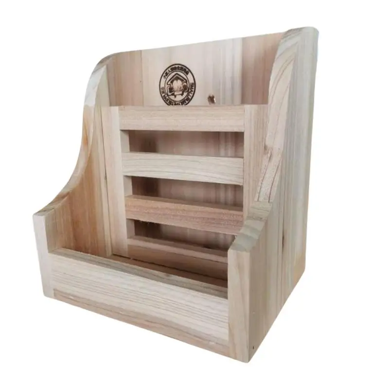 

Guinea Pig Hay Holder Natural Wood Double Use Bunny Hay Feeders Wooden Feeder Toilet Combo Feeding Manger For Rectal Pets