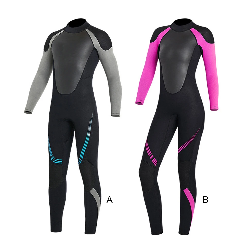 Long Sleeve Diving Suit UPF 50  Elastic 3 Layer Protecting Underwater Snorkelling Dive Freediving Neoprene Wetsuit