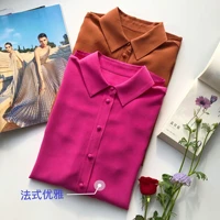 2022 natural shirt full sleeve thin seethrough shirt women blouse high quality blusas mujer de moda verano elegantes office lady