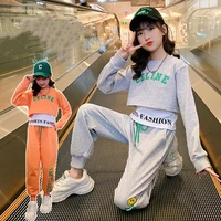 girls suit sweatshirts pants cotton 2pcssets%c2%a02022 beautiful spring autumn thicken sport tracksuits teenagers kid baby children
