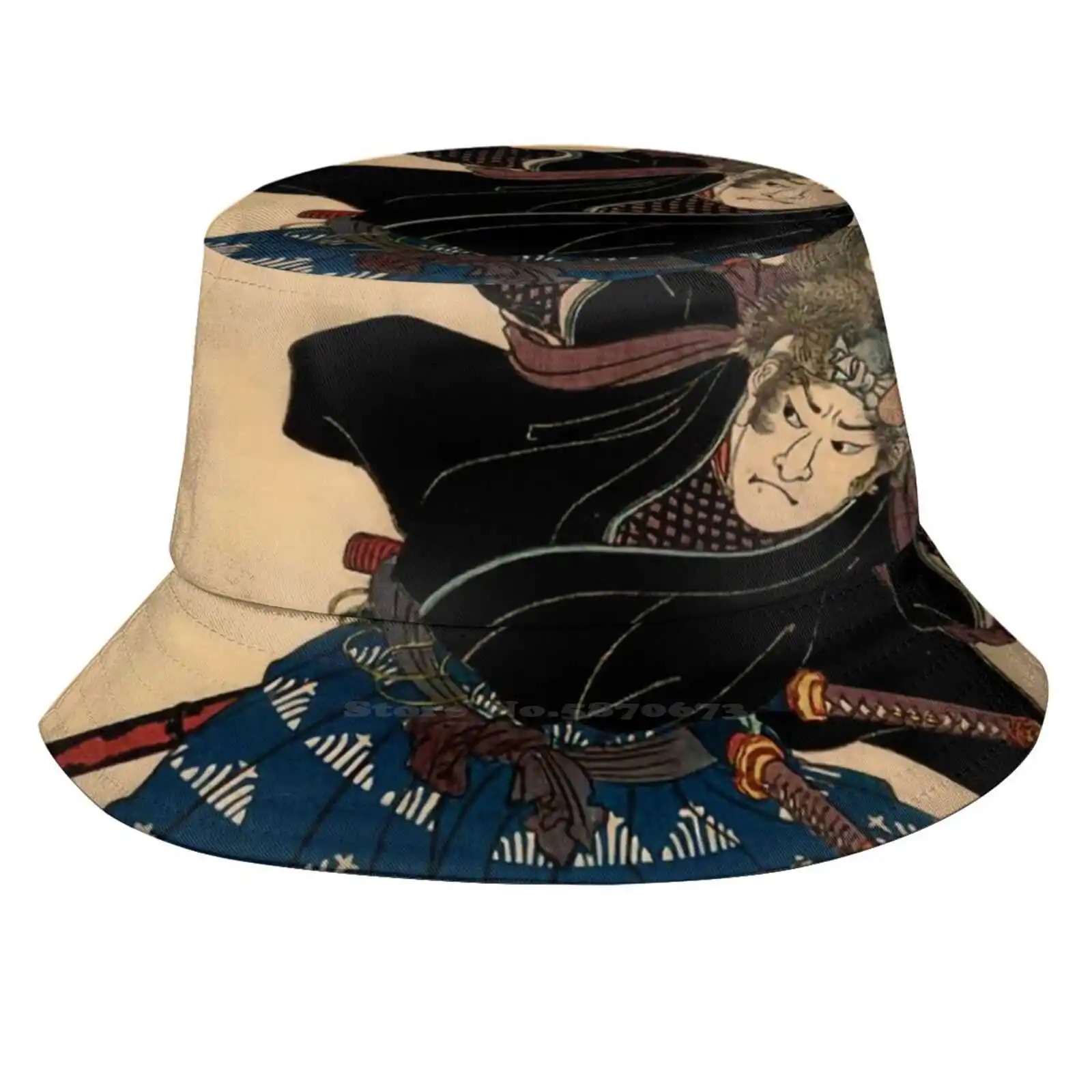 

Шармамото Мусаси от Kuniyoshi Utagawa унисекс шляпы для рыбаков Панама манга Миямото Мусаси Миямото меч катана