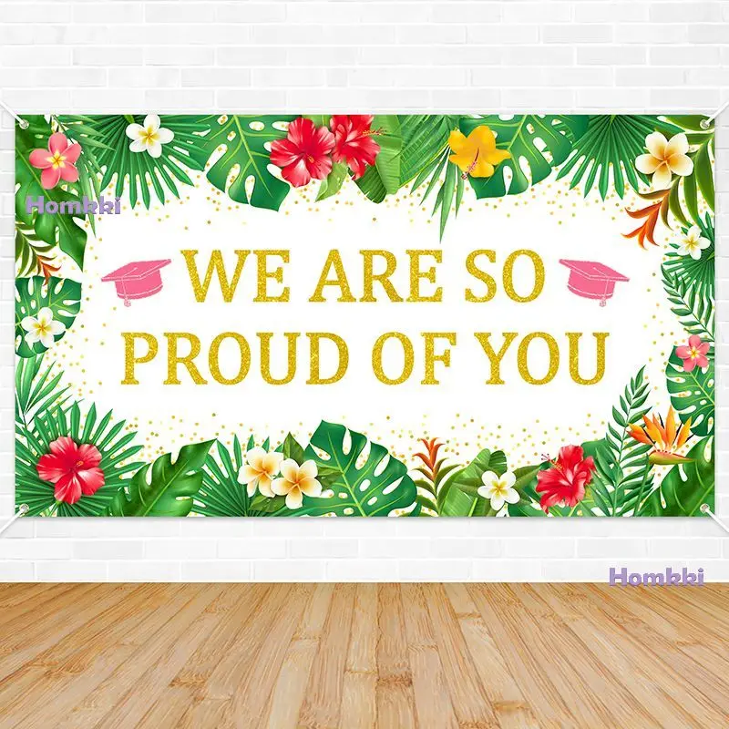 

We Are So Proud Of You Congrats Graduation Party Backdrop For Collage 2023 Graduation Decoration Teens Favors Banner Photo Props