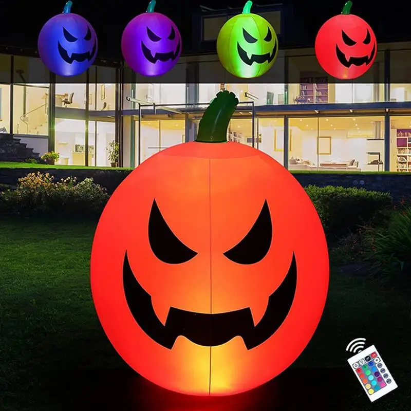 

Inflatable Halloween Decorations Pumpkin Outdoor Decorations With LED Lights Built Multipurpose Inflatables Home Family Outside