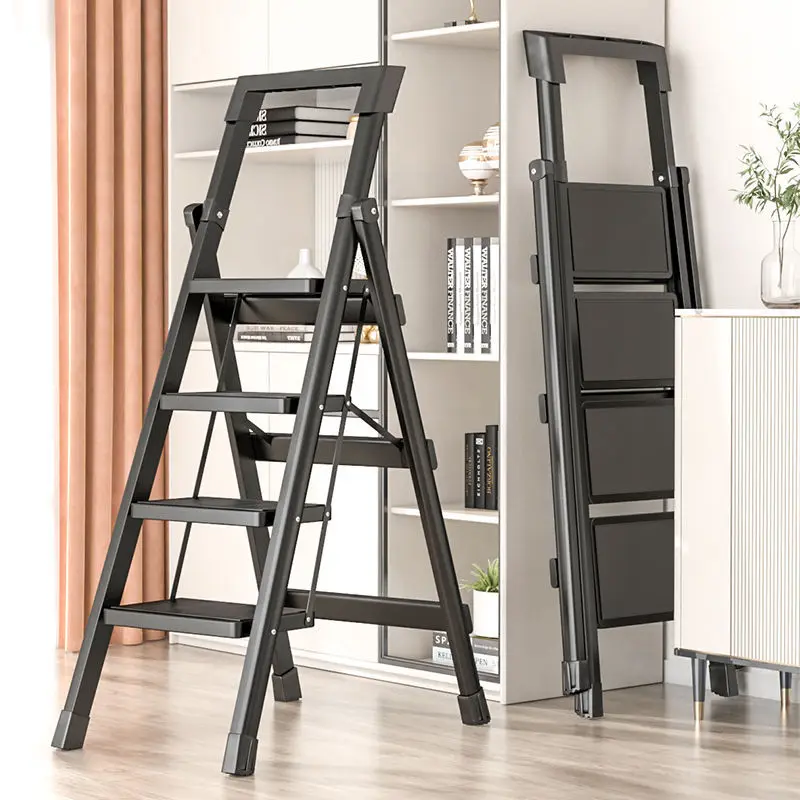 Width Pedal Stairs Portable Step Stool Herringbone Ladders