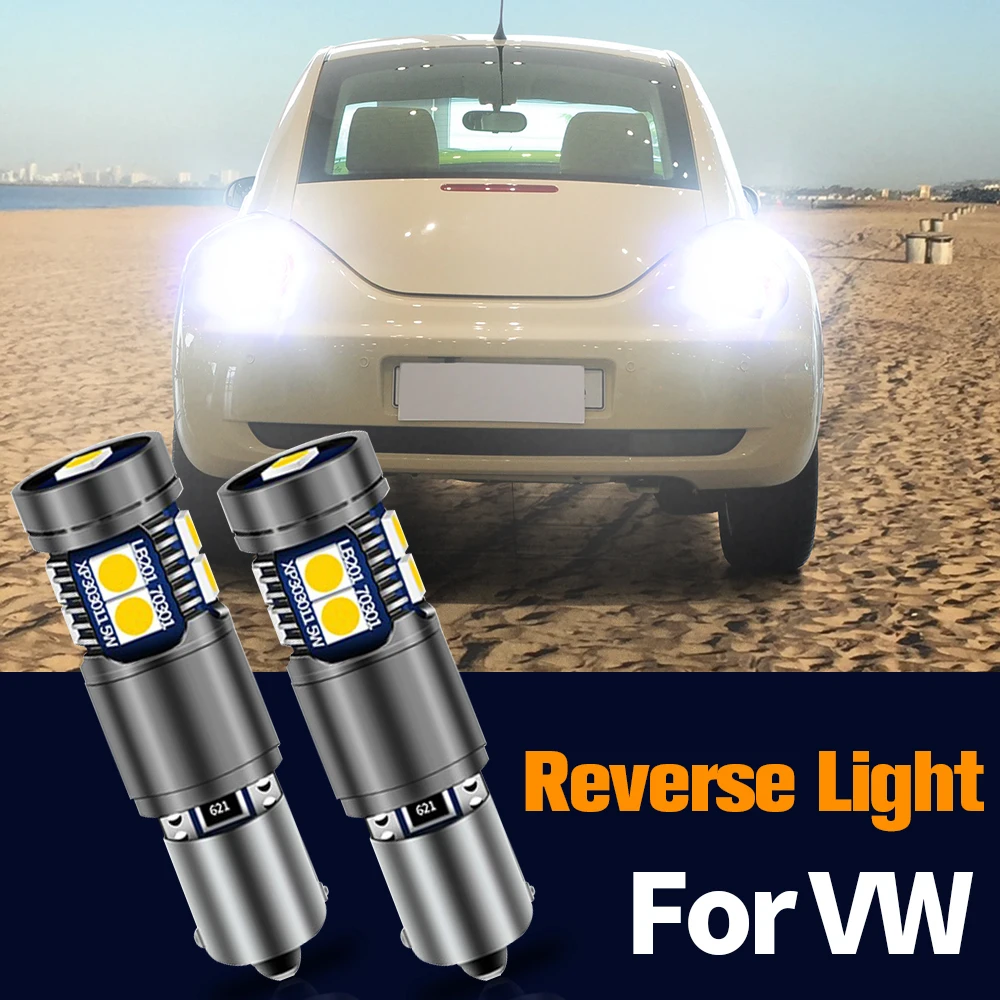 

2pcs LED Reverse Light Blub Backup Lamp Canbus No Error H21W BAY9S 64136 For VW Volkswagen Beetle 2005 2006 2007 2008 2009 2010