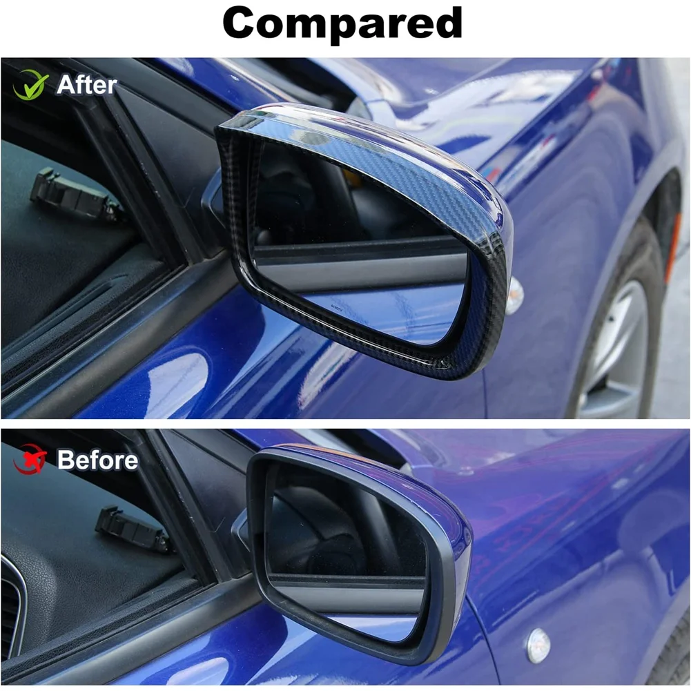 Накладка для бровей на зеркало заднего вида декоративная накладка Dodge Charger 2015-2021