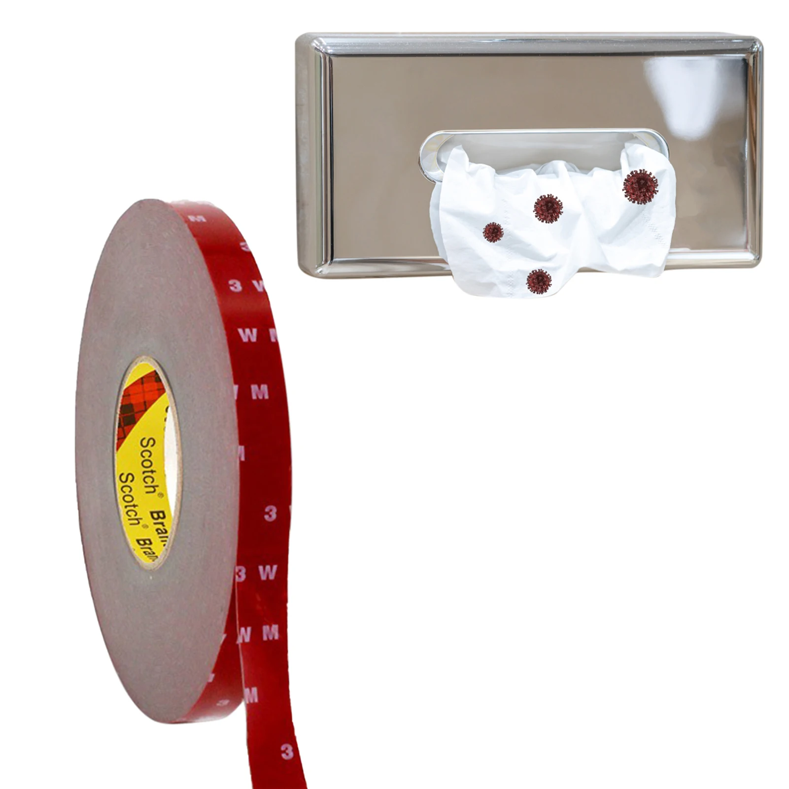 

0.8mm Strong Adhesive Foam Tape Strong Adhesive Foam Tape Moisture-proof And High-temperature Resistant For Fixing Mounting Pad