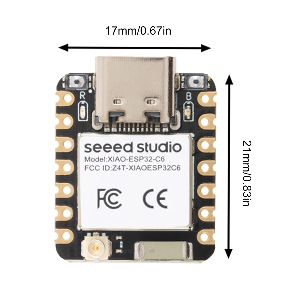 ESP32C6 Wi-Fi Mesh Макетная плата 2 4 ГГц WiFi 6 Bluetooth-совместимая поддержка Zigbee Matter МБ SRAM для
