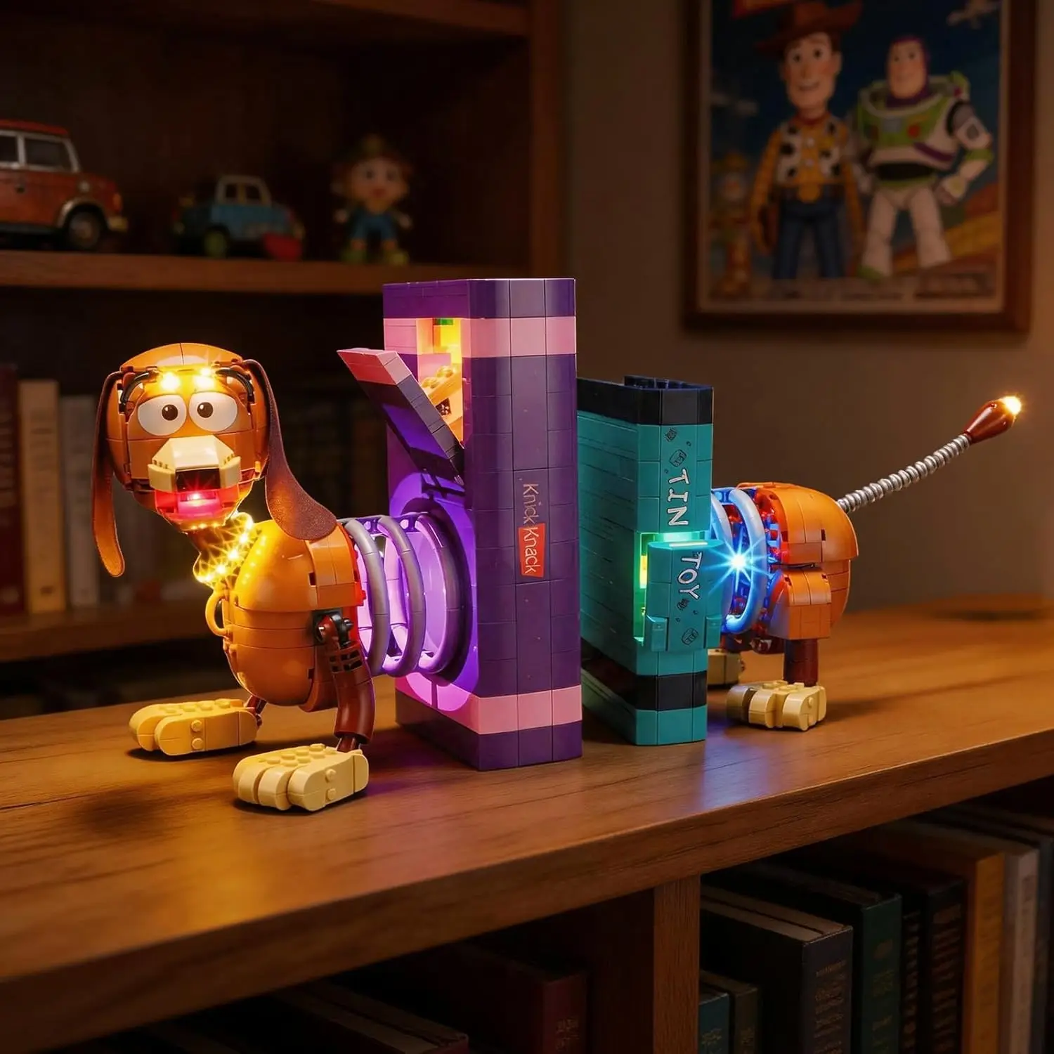 Фото Светодиодная лампа HPROSPER 5V (без модели) для LEGO 43301-Toy Story Spring Dog Bookcase, декоративные светильники с батарейным отсеком №1