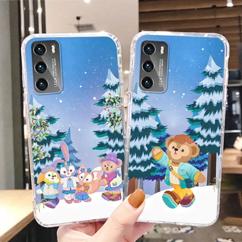 

Disney Stardale Cute Anime Transparent Phone Case For Huawei P50 P40 P30 P20 Lite P Smart Z Pro Plus 2019 2021