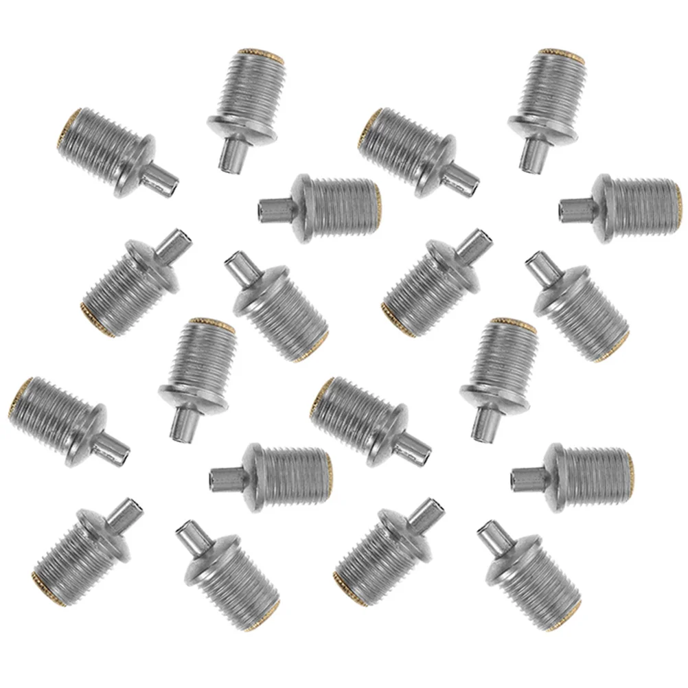 

20 Pcs Wire Rope Locker Screw Clamp Clip Outdoor Clips Stainless Steel Electric