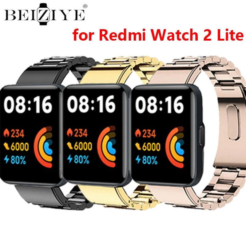 

Браслет из нержавеющей стали для Redmi Watch 2 Lite сменный металлический ремешок для Redmi Watch 2 Lite ремешки для часов Correa для Xiaomi