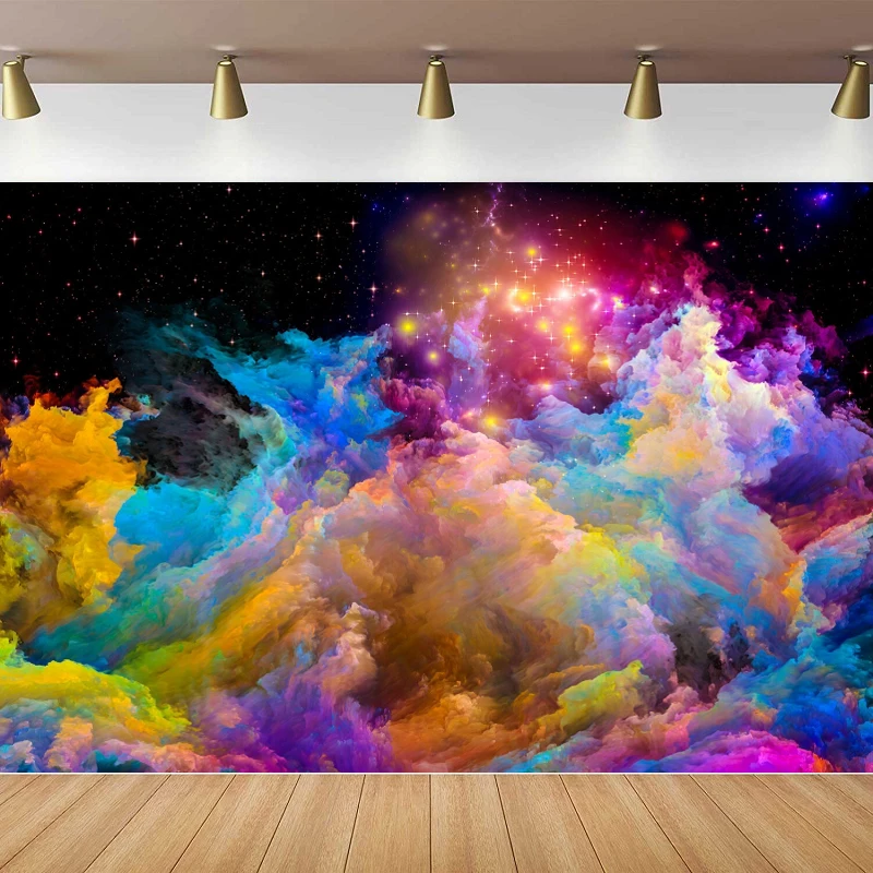 Абстрактный фон для фотосъемки с туманностью красочный космический облачным