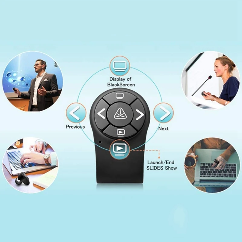 Презентационный пульт дистанционного управления Clicker PPT с кольцом на палец Пульт