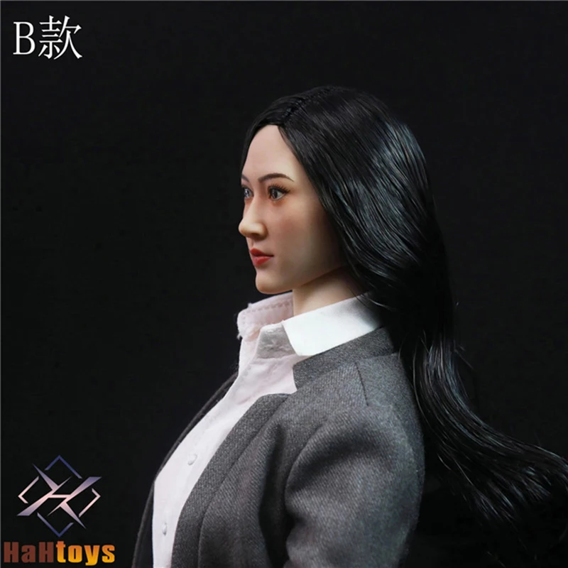 HaHtoys H002 Женская резьба по голове JingTian 1/6 Модель волос с посаженными волосами