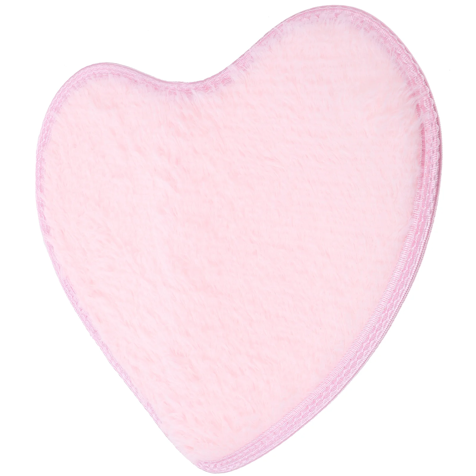 

Sweet Heart Shape Fluffy Floor Mat Non-slip Area Rugs Carpet for Bedroom Dinning Room 30 x 40cm (Pink)