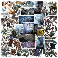 103050pcs game monster hunter exquisite graffiti stickers luggage diary guitar skateboard toys pvc cool stickers wholesale