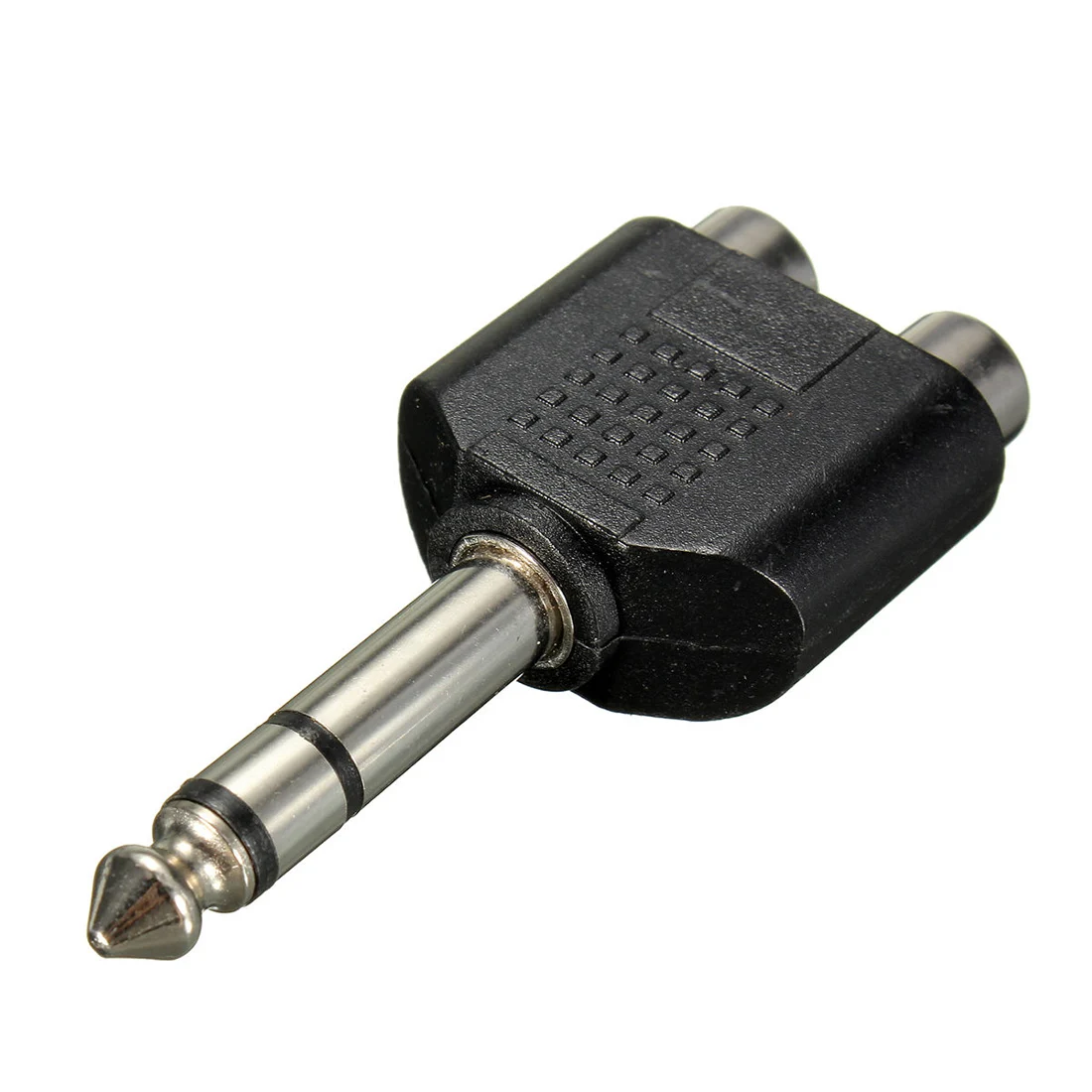 

6.35mm 1/4 inch Male Stereo To 2 Dual RCA Female Y Splitter Audio Adapter Converter