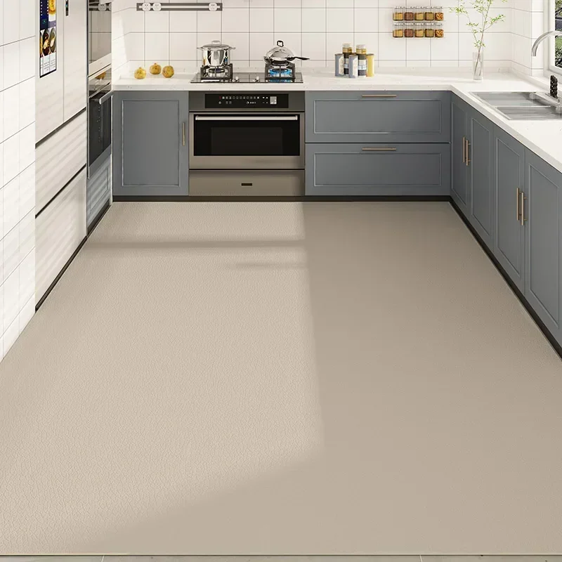 

Кухонный ковер ПВХ Водонепроницаемый напольный коврик Кожаные Нескользящие маслостойкие коврики для ног Сплошной цвет Коврик для украшения дома Большие коврики 주방 카펫