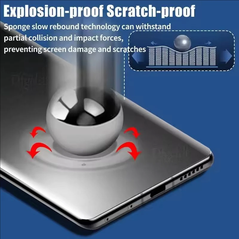 Фото Матовая гидрогелевая пленка из 2-4 предметов для Huawei Mate 70 60 50 Nova Y73 Y72 Y71 Y70 Plus Y72S Y63 Y61, простая в установке защитная пленка для экрана №4