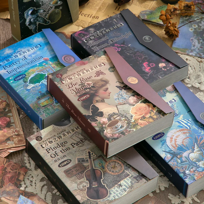 120 шт. серия Поэзия всех вещей бумажный материал для скрапбукинга идеально